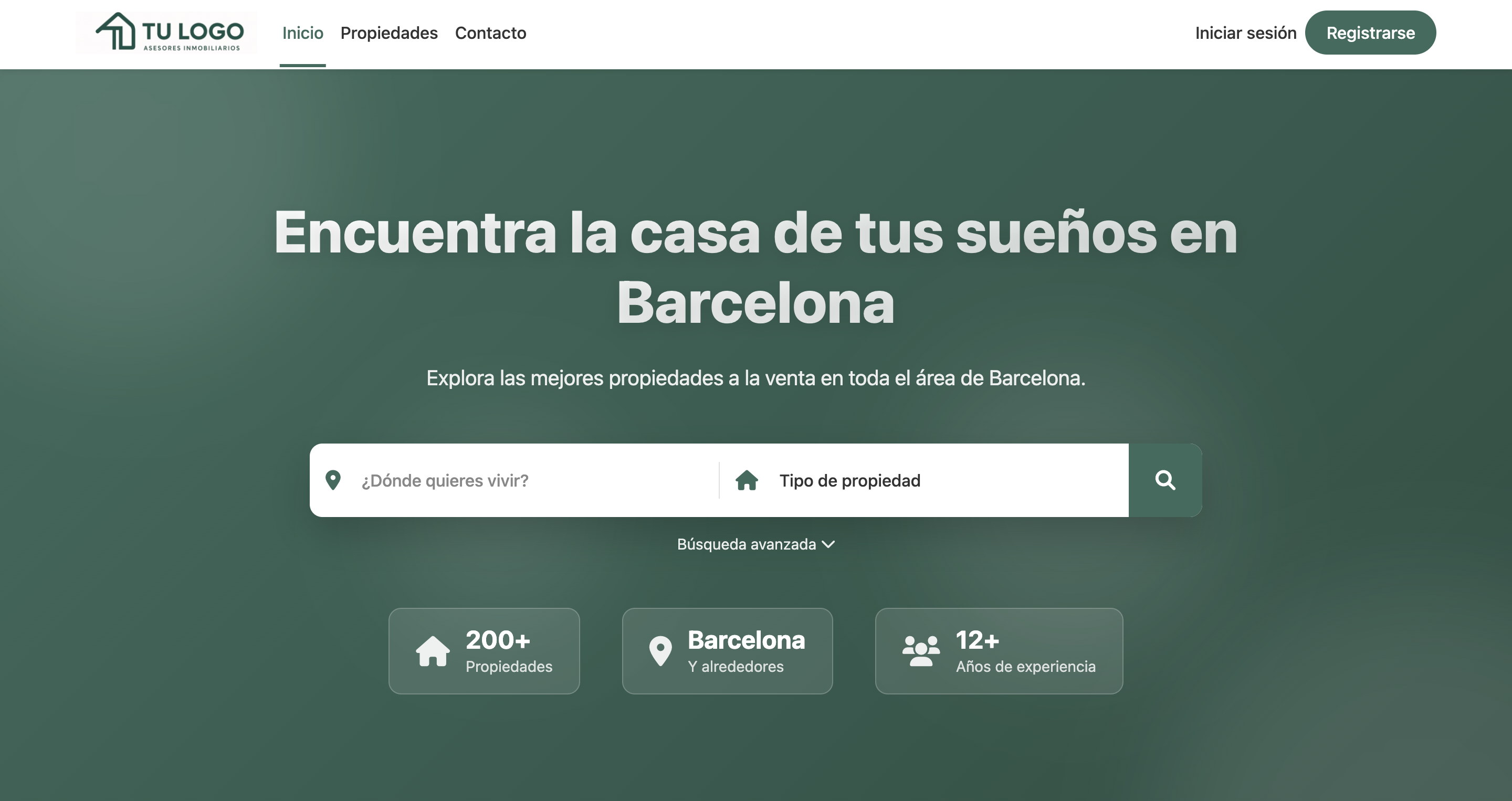 Plataforma web para inmobiliaria en Pontevedra con gestión de propiedades